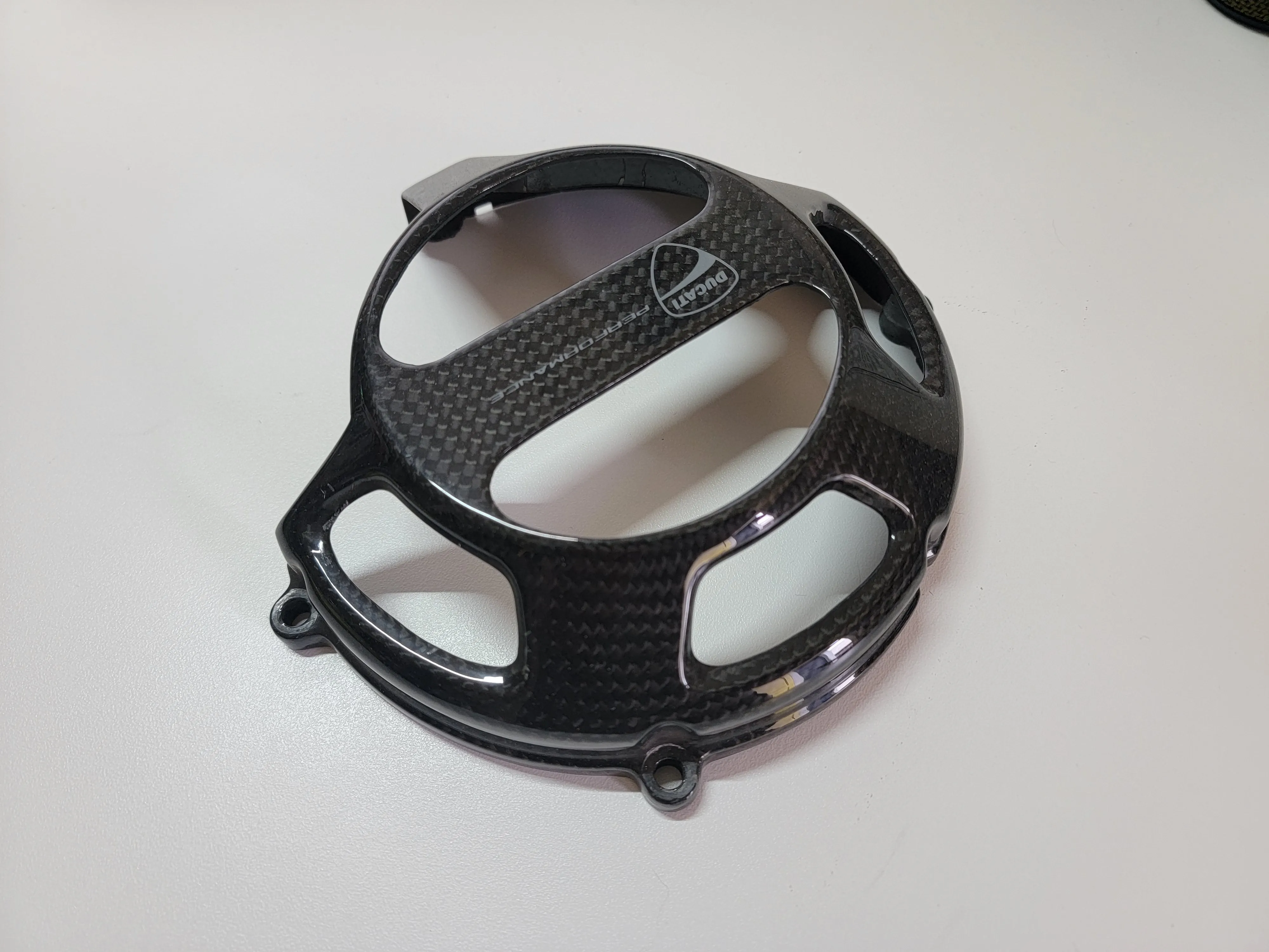 Ducati Performance carbon fiber open clutch cover