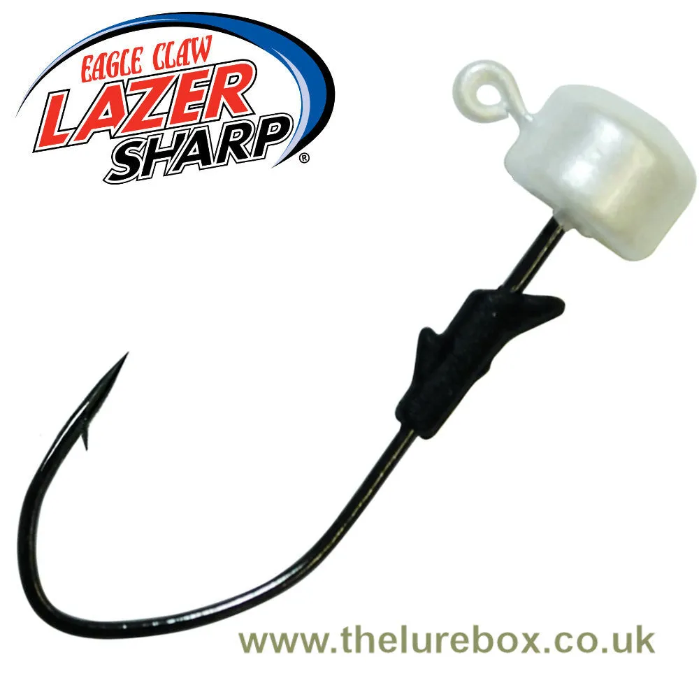 Eagle Claw Lazer Sharp Pro V Finesse Ned Jig Heads - Pearl