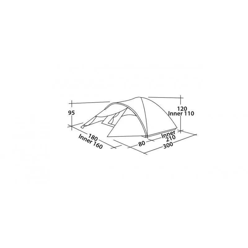 Easy Camp - Tent Quasar 300 Rustic (Green)