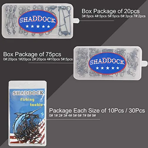 Easy Catch 10 Pack High-Strength Fishing Ball Bearing Swivel with Coastlock Snap, Strong Welded Ring for Saltwater Fishing-18Lb to 350Lb (100% Copper Stainless Steel)(Size 0 0 (18lb) 10Pack)