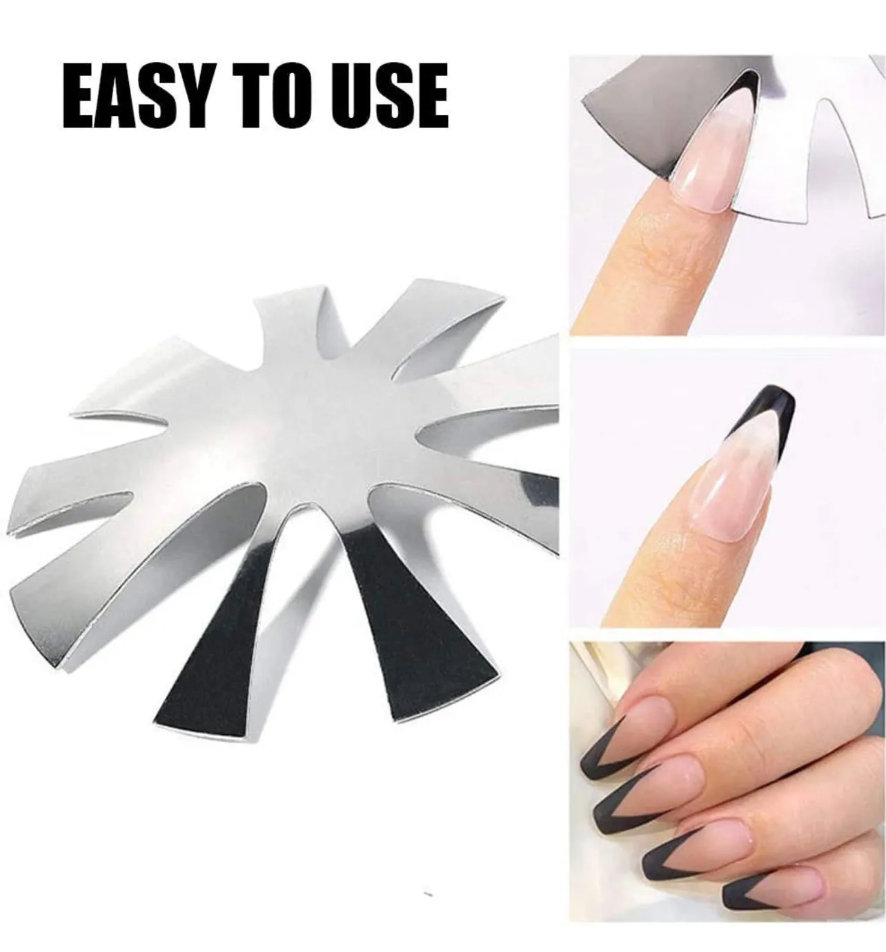 Easy French Smile Metal Template #K -