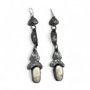 Easy Rider Earrings in White Buffalo Turquoise