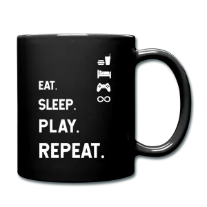 Eat Sleep Play Repeat Full Color Mug
