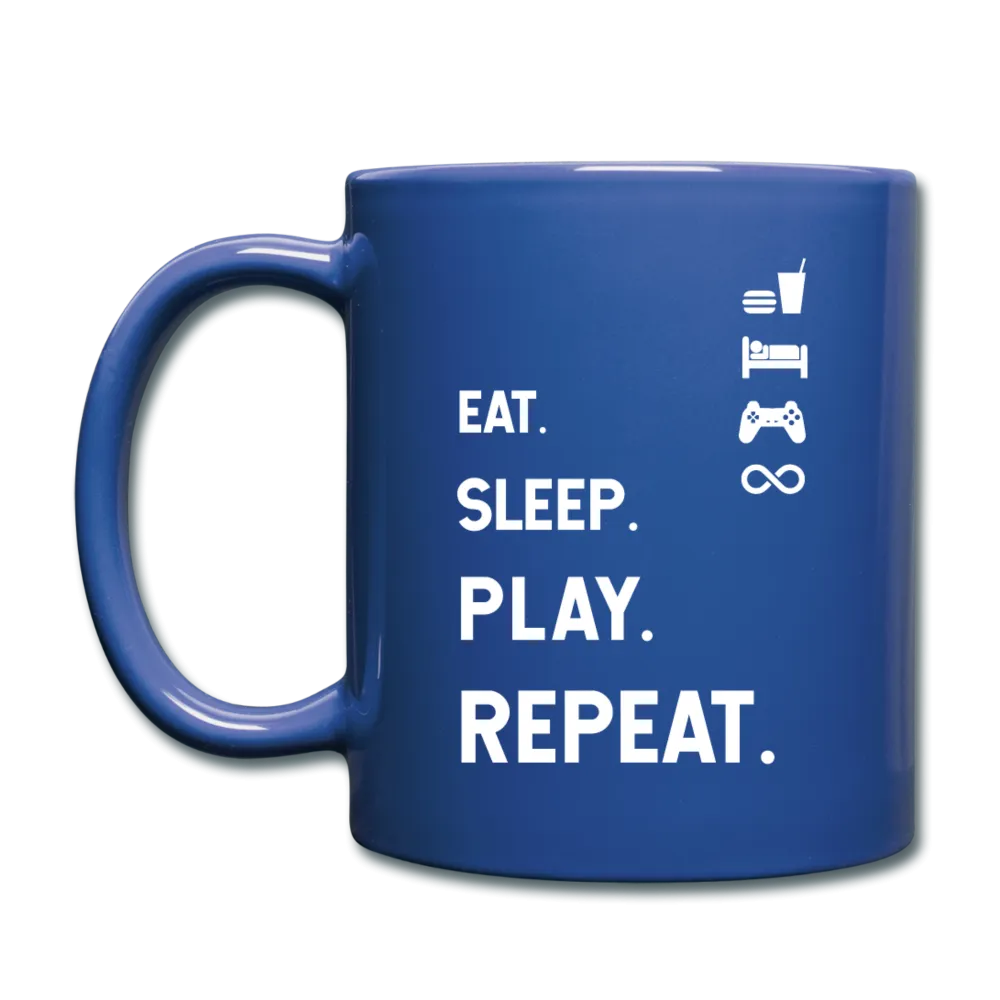 Eat Sleep Play Repeat Full Color Mug