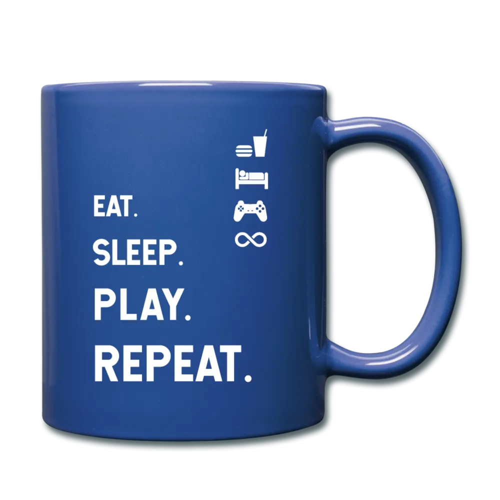 Eat Sleep Play Repeat Full Color Mug