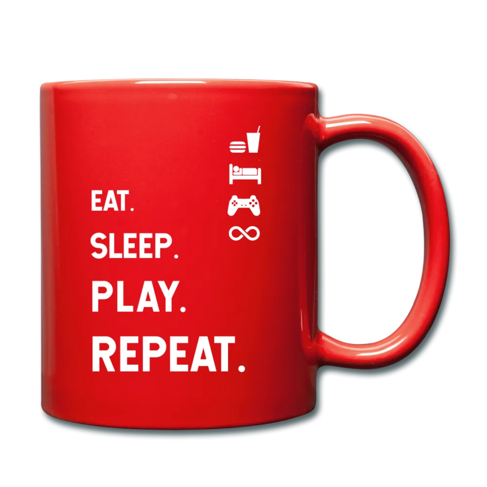 Eat Sleep Play Repeat Full Color Mug