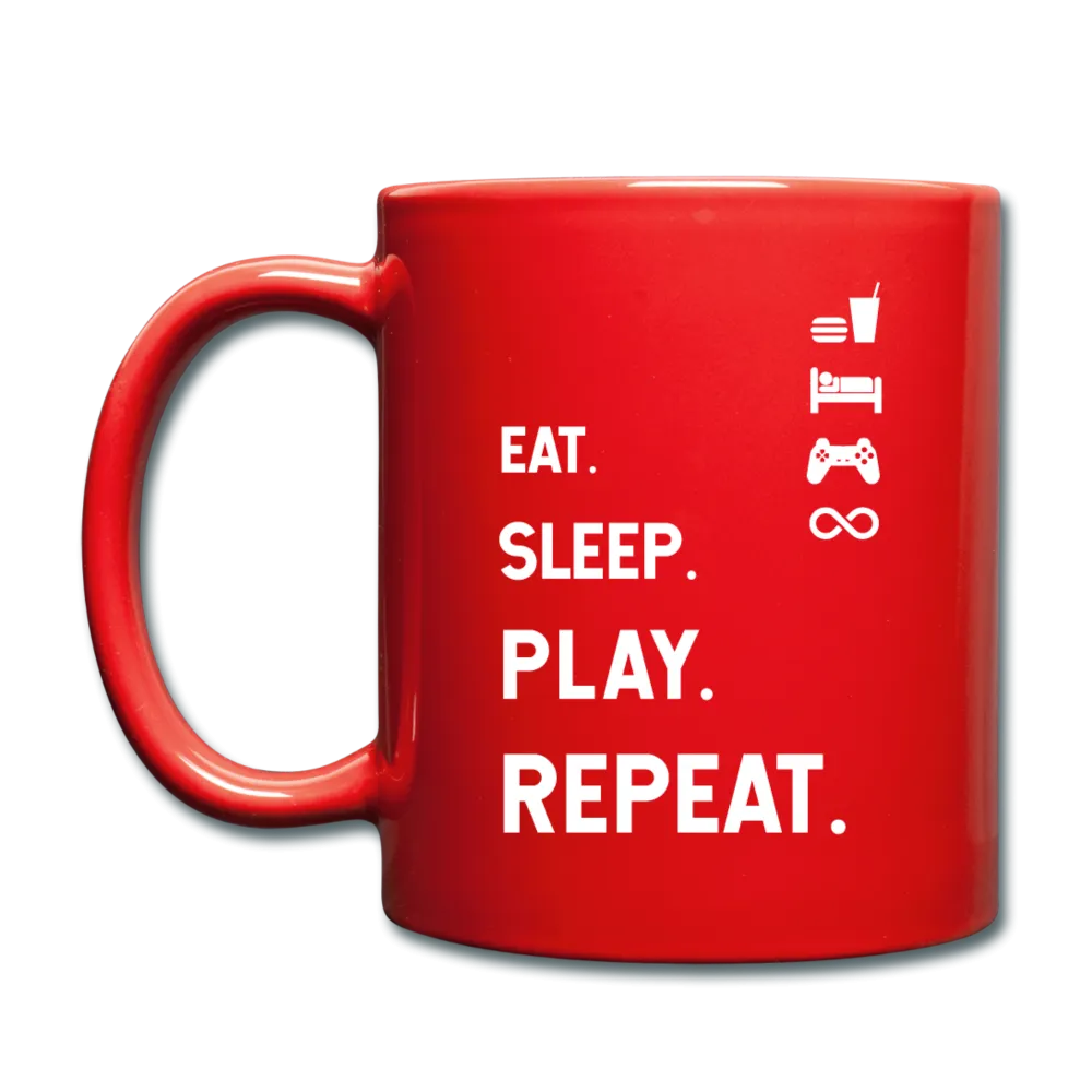 Eat Sleep Play Repeat Full Color Mug