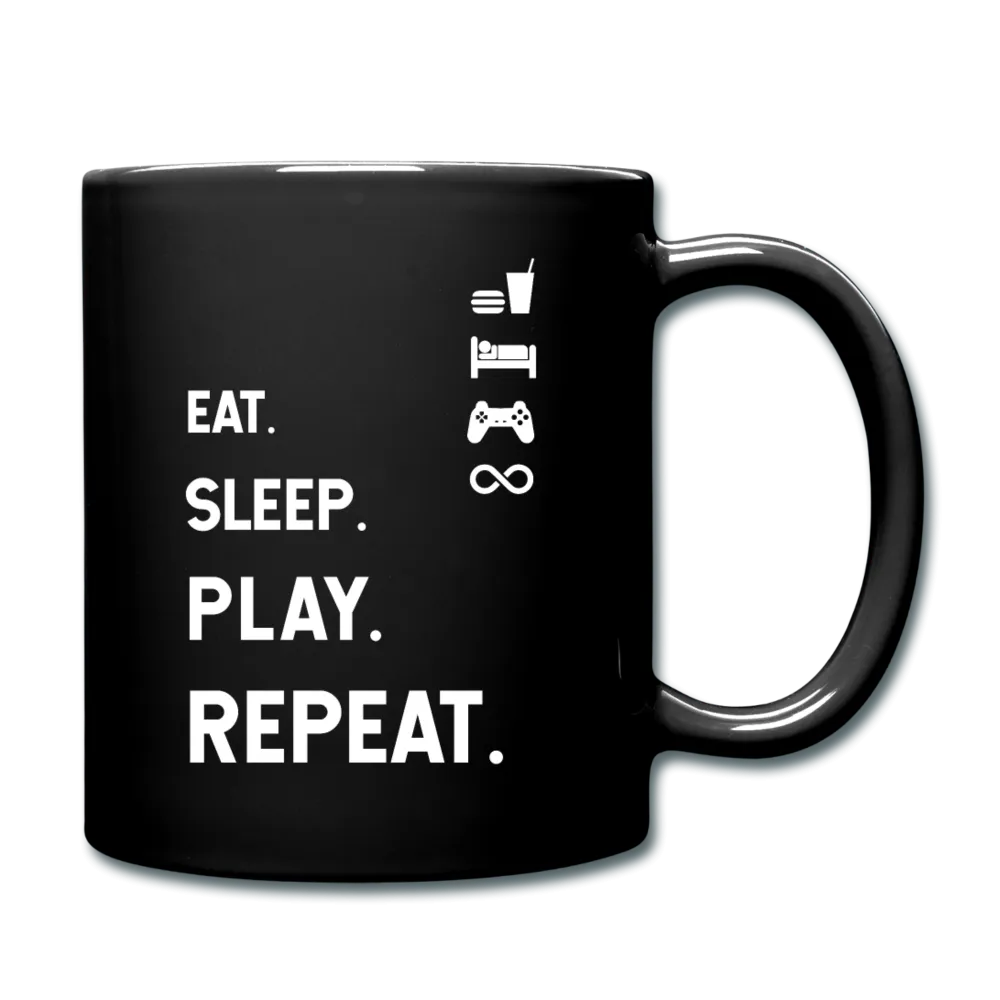 Eat Sleep Play Repeat Full Color Mug