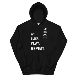 Eat Sleep Play Repeat Heavy Blend Hoodie