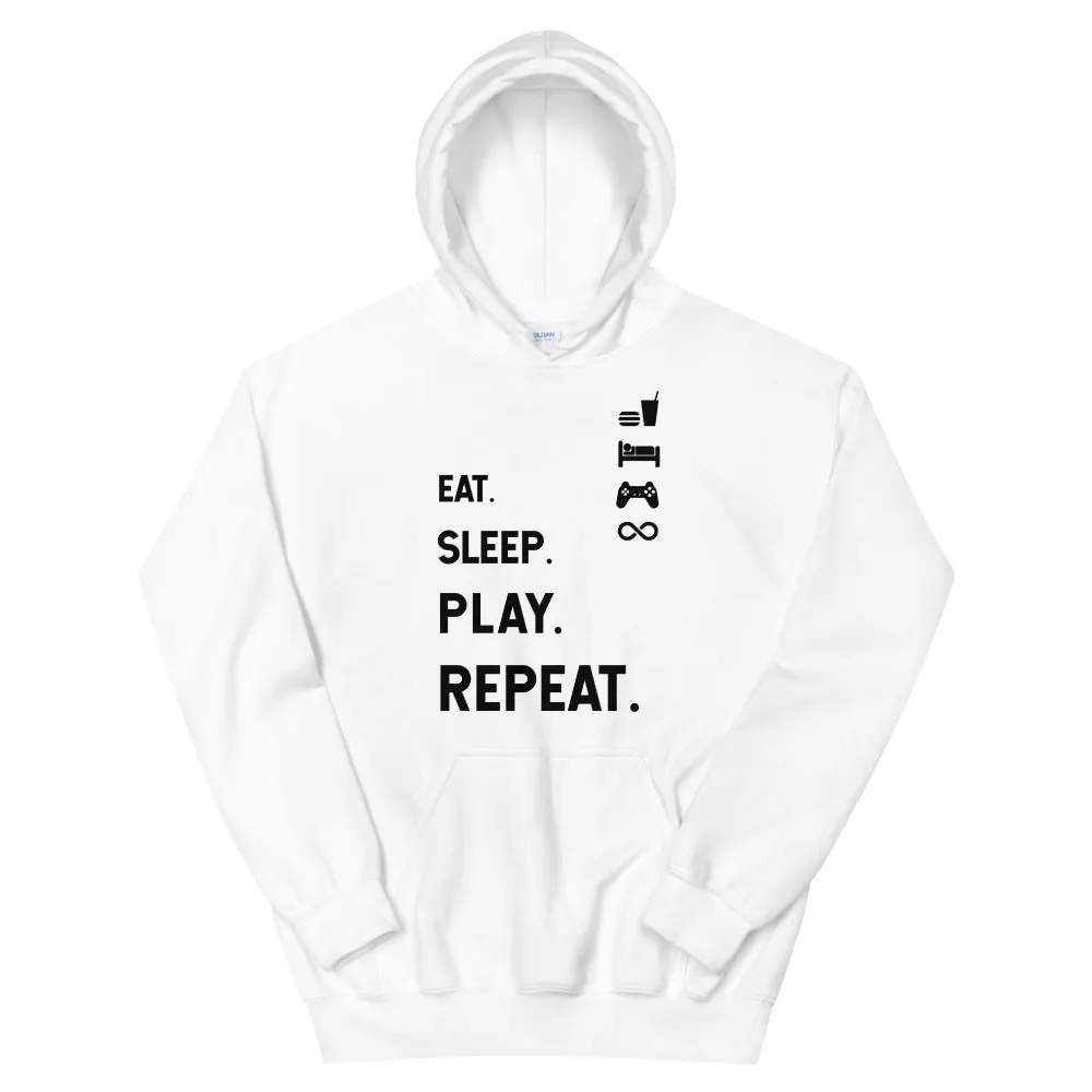 Eat Sleep Play Repeat Heavy Blend Hoodie