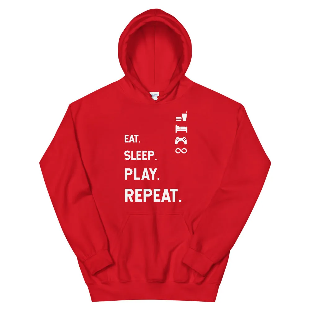 Eat Sleep Play Repeat Heavy Blend Hoodie
