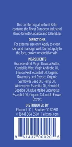 Elixinol Balm Full Spectrum Hemp 250mg