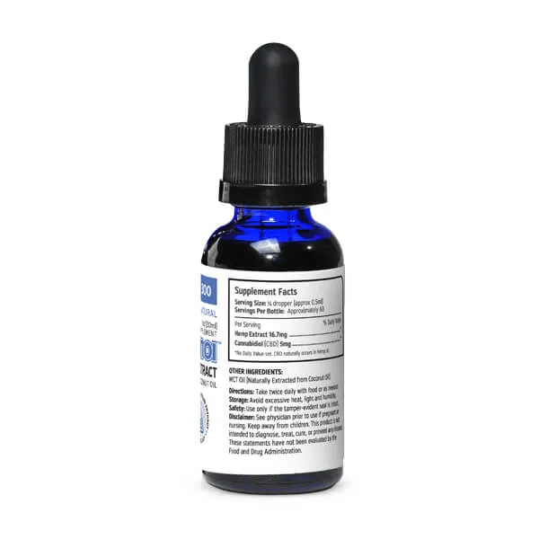 Elixinol Hemp Extract Natural Flavor Tincture 300mg
