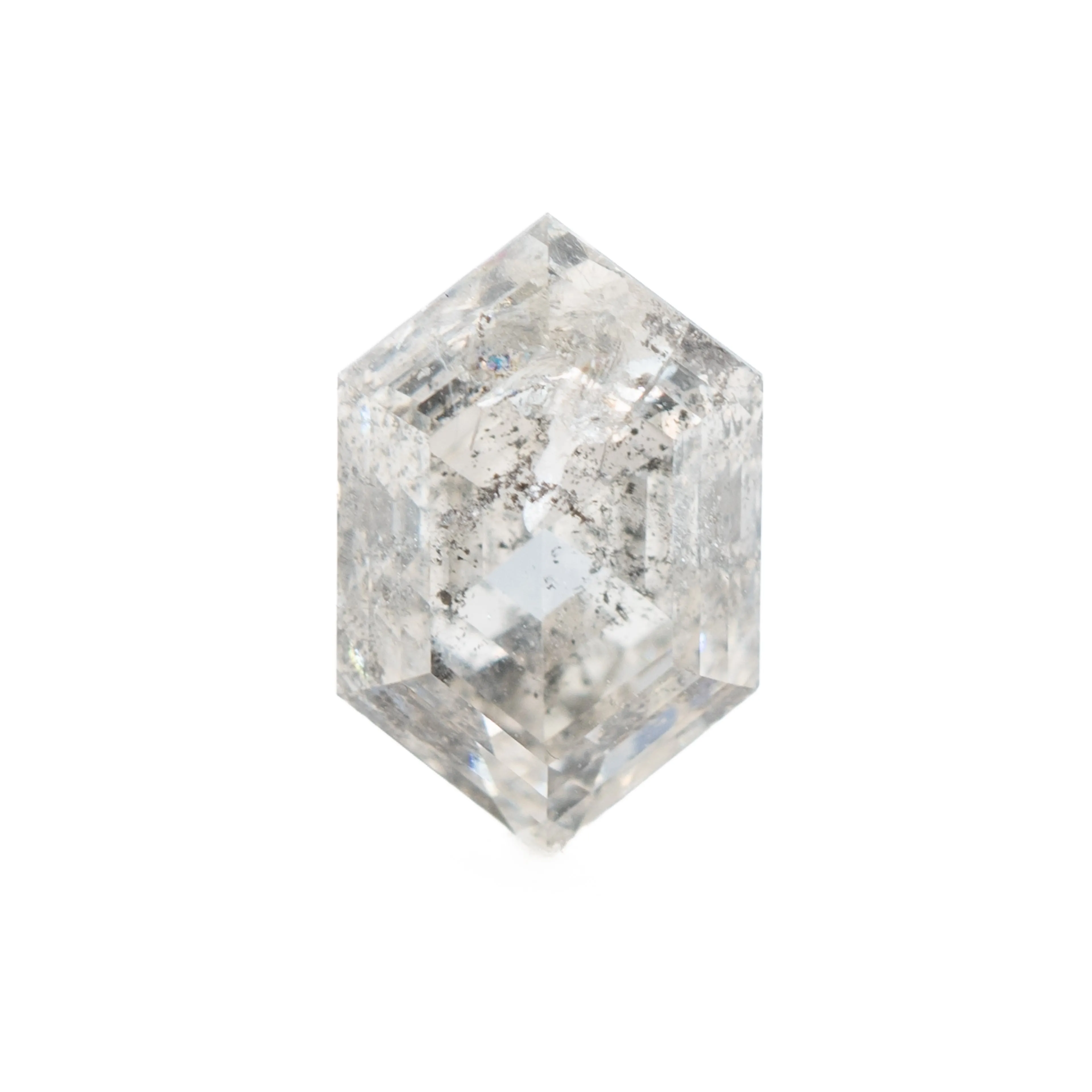 Elongated Hexagon Step Cut Salt & Pepper Diamond | 1.74ct | Canada Origin