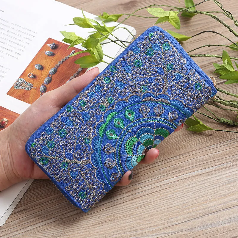 Ethnic Style Reversible Flower Embroidered Women's Handbags