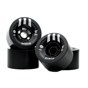 Evolve Street Conversion Kit - 97mm Evolve GTR Wheels 75a - Black / 32T Gear