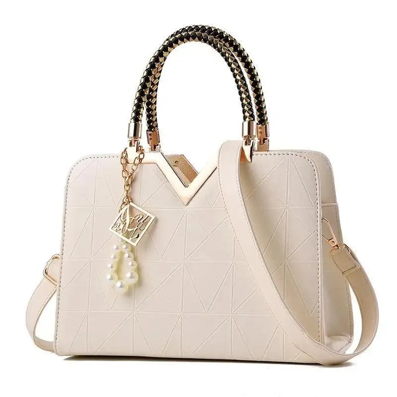 Eye-Catching Snow White Female Bag For Ladies With Phone Pocket Zipper Leather Bag For Women Shoulder Crossbody Bags