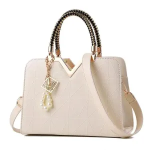 Eye-Catching Snow White Female Bag For Ladies With Phone Pocket Zipper Leather Bag For Women Shoulder Crossbody Bags