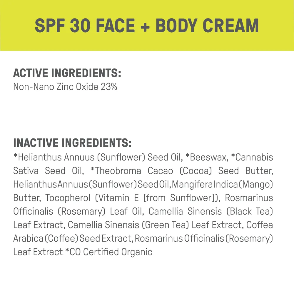 Face   Body Tin SPF 30 *Plastic Free* - 4 Pack