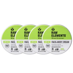 Face   Body Tin SPF 30 *Plastic Free* - 4 Pack