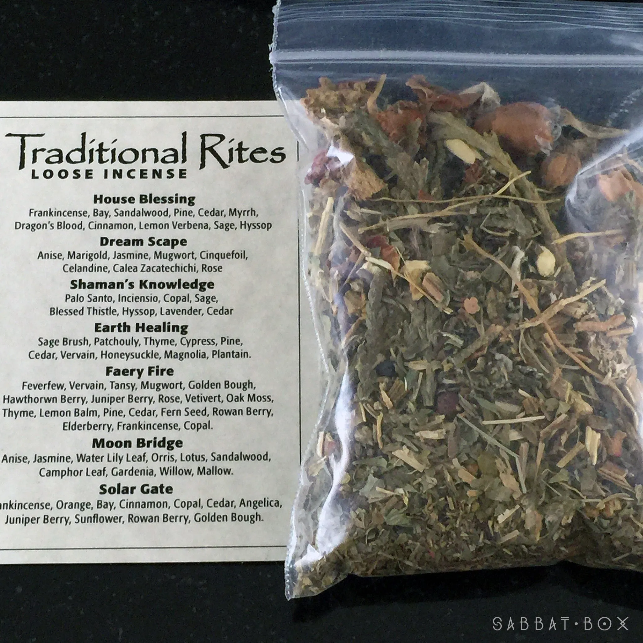 Faery Fire Traditional Rites Loose Incense Kit
