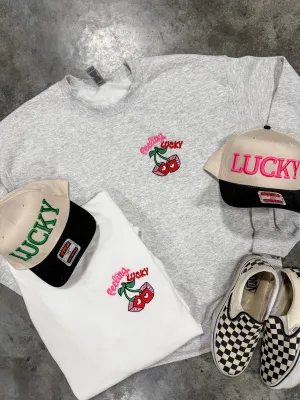 Feelin’ Lucky Embriodered Crew/Tee