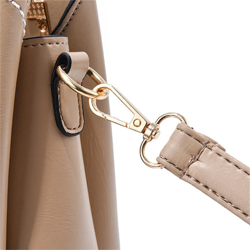 Female All-match Contrast Color Waterproof Handbag