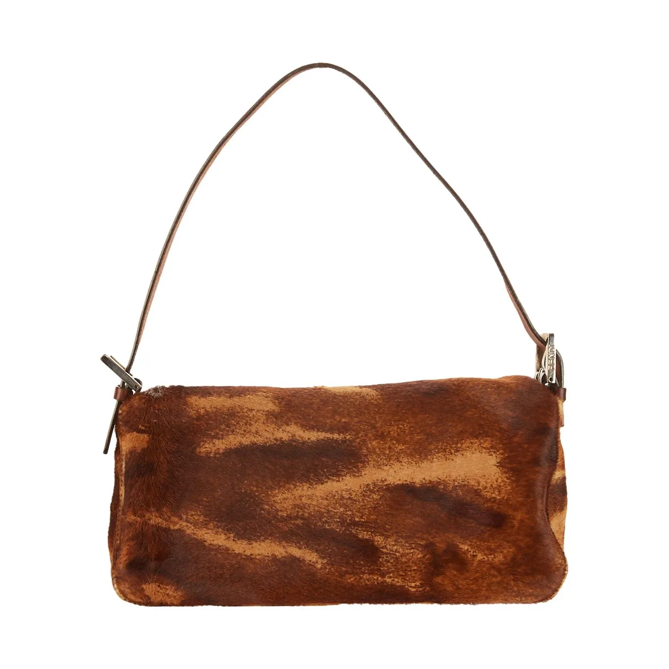 Fendi Brown Calf Hair Shoulder Bag