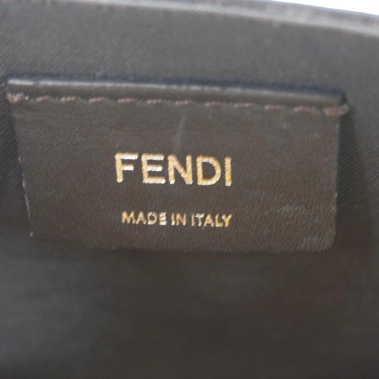 FENDI F Envelope FF 1974 Embossed Leather Belt Bag Sunflower