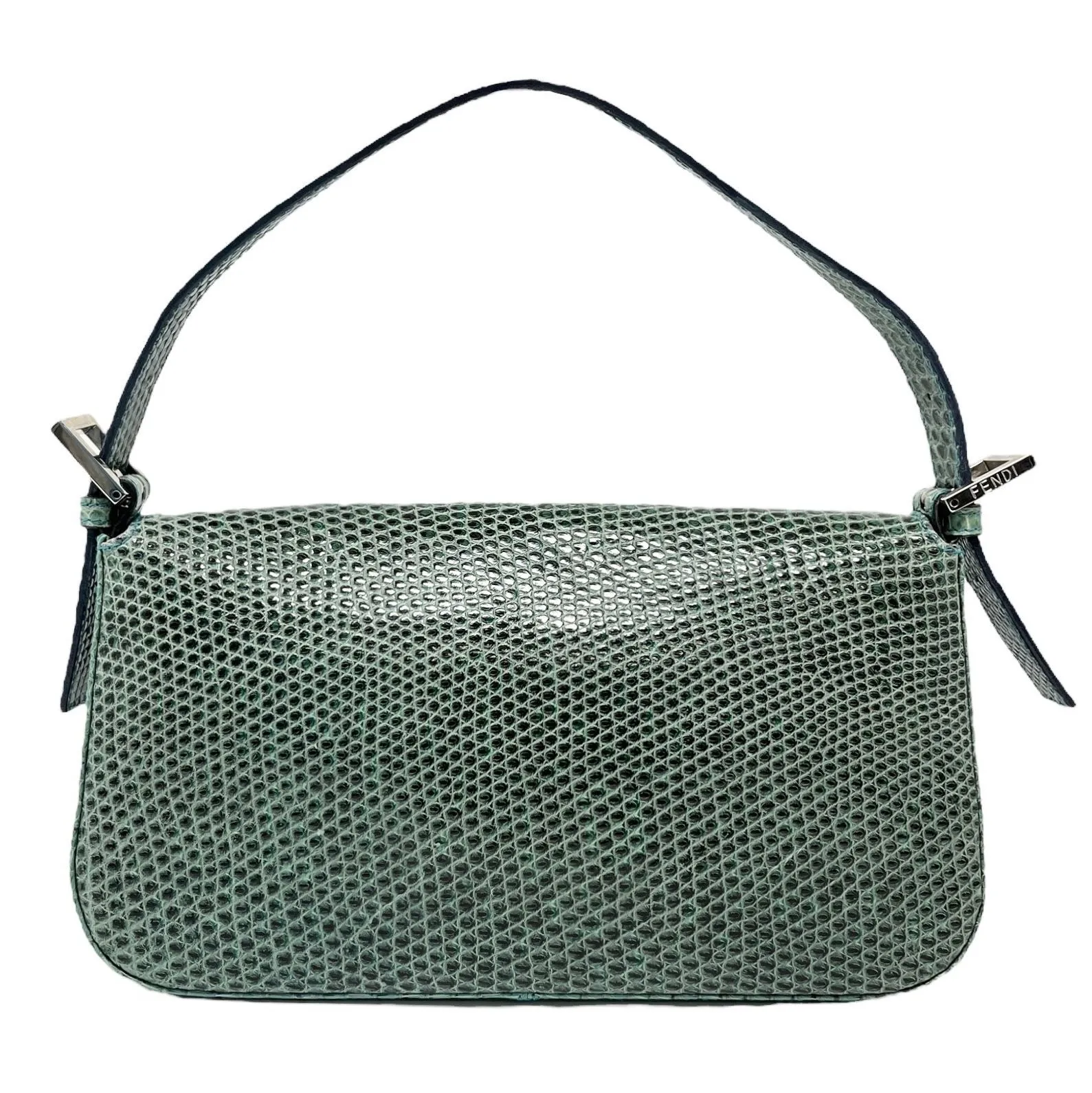 Fendi Green Lizard Baguette