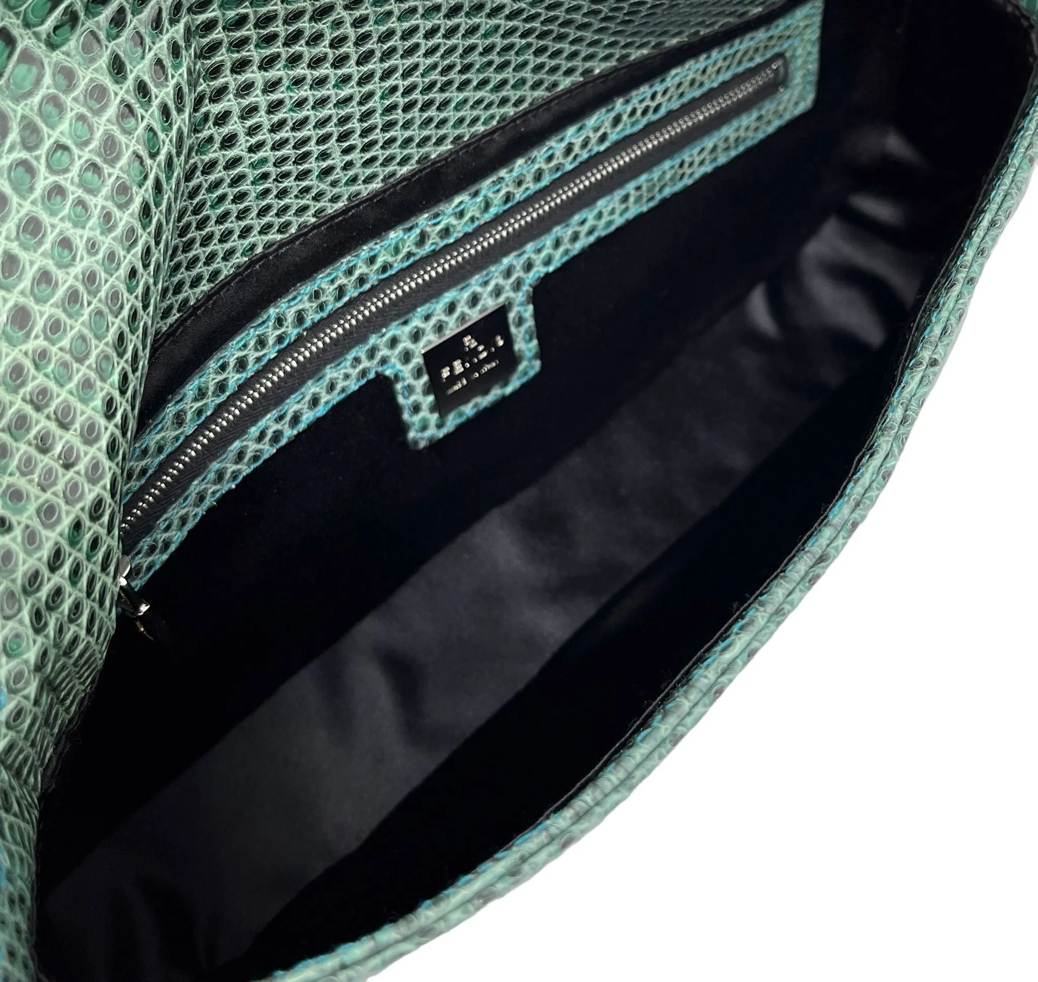 Fendi Green Lizard Baguette
