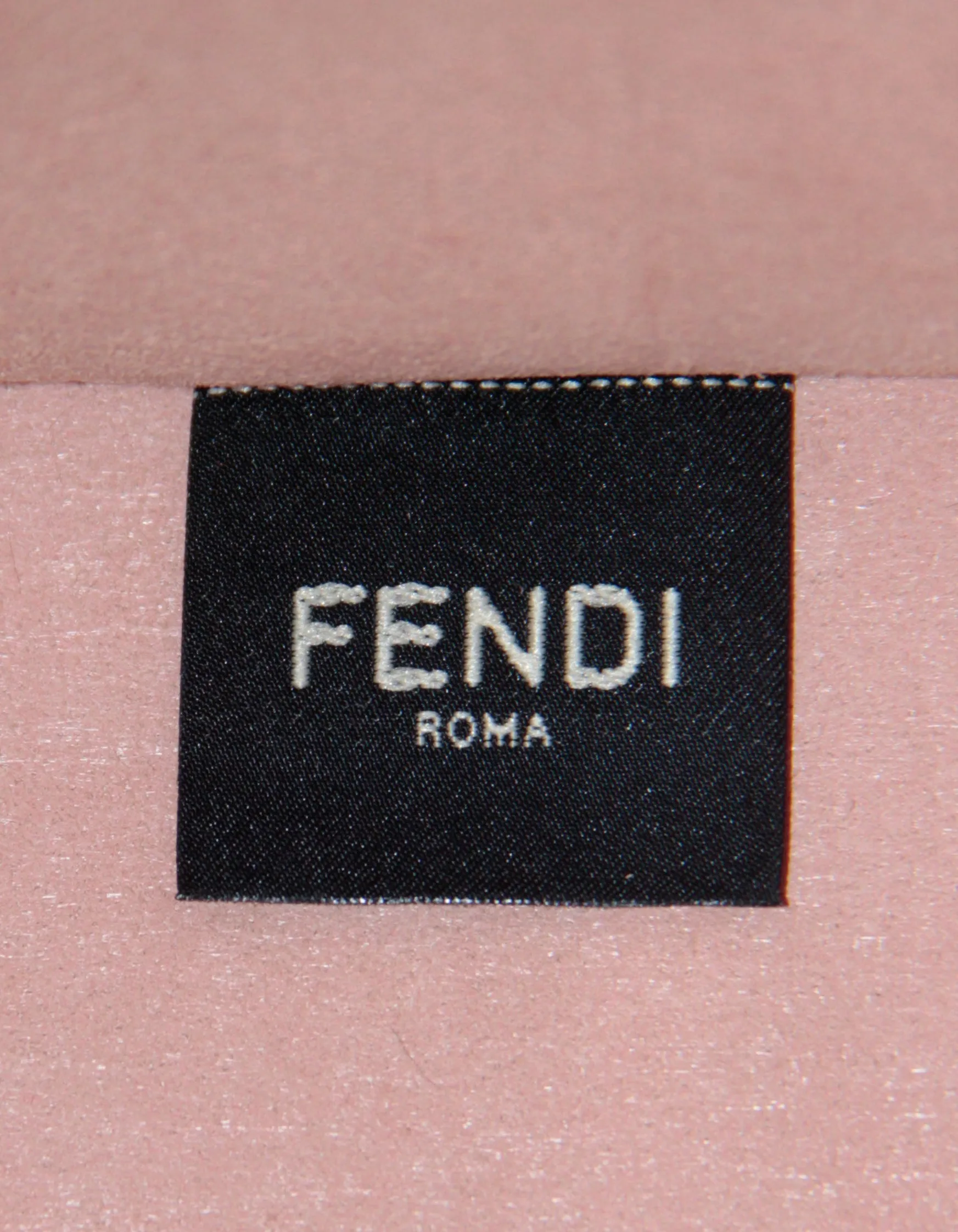 Fendi Light Rose Leather Plexiglass Medium Fendi Sunshine Shopper Tote Bag