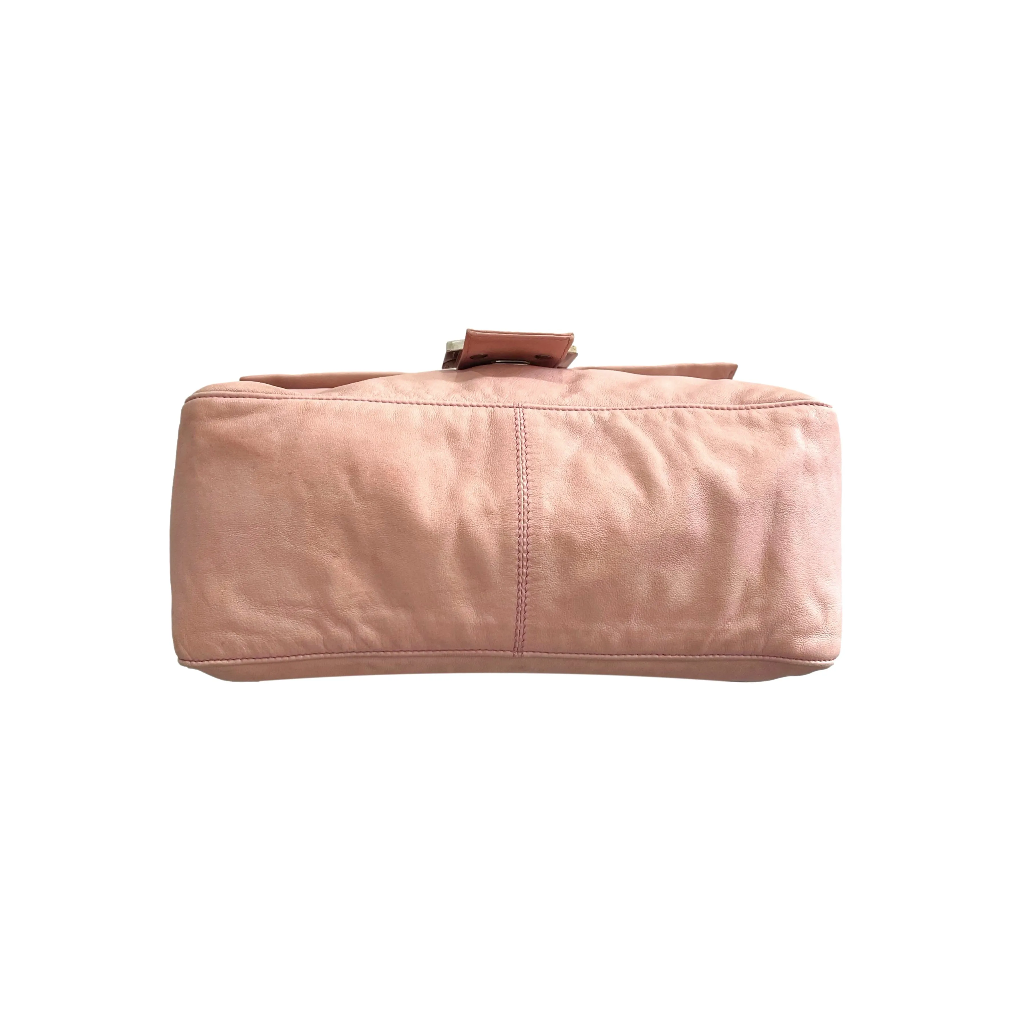 Fendi Pink Logo Shoulder Bag
