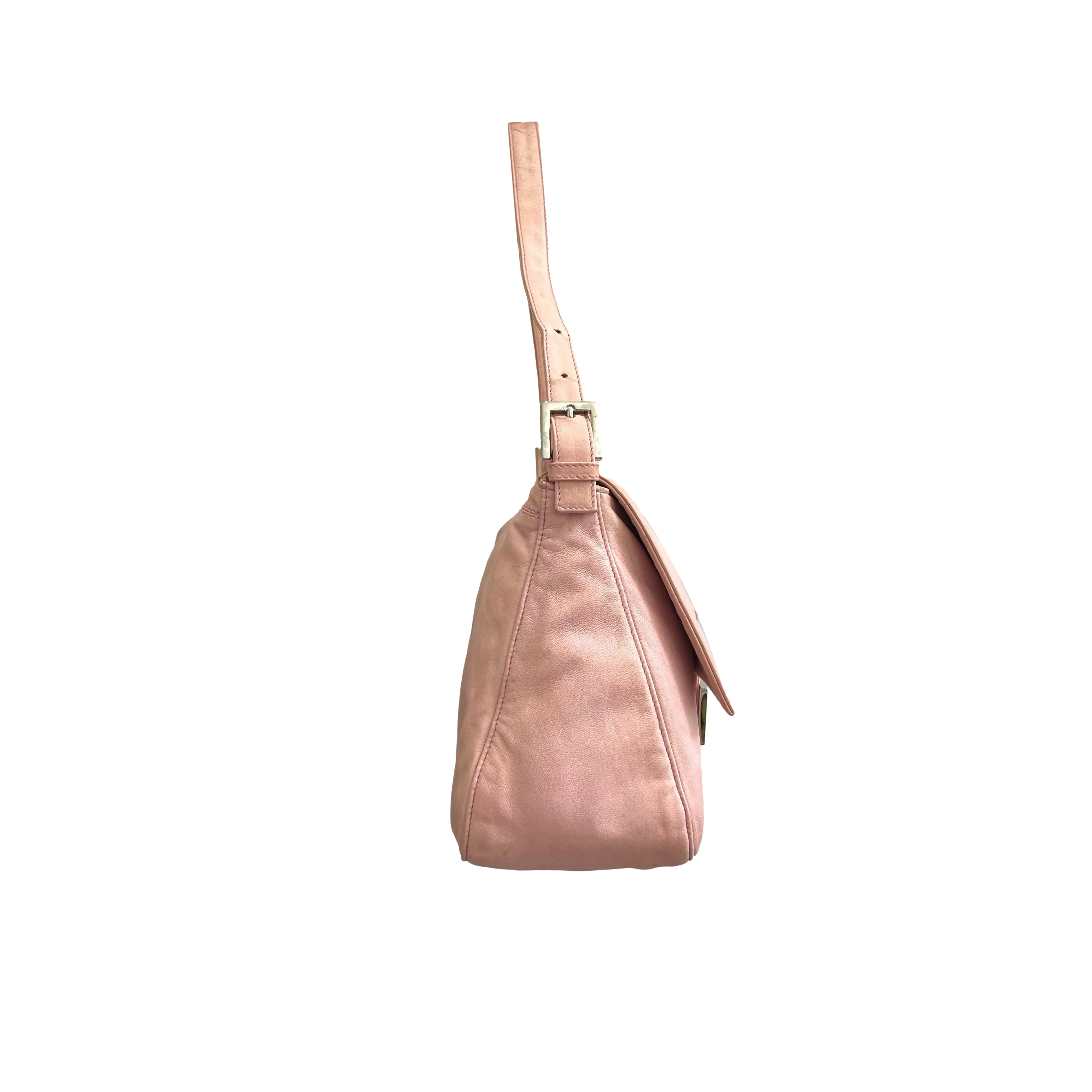 Fendi Pink Logo Shoulder Bag