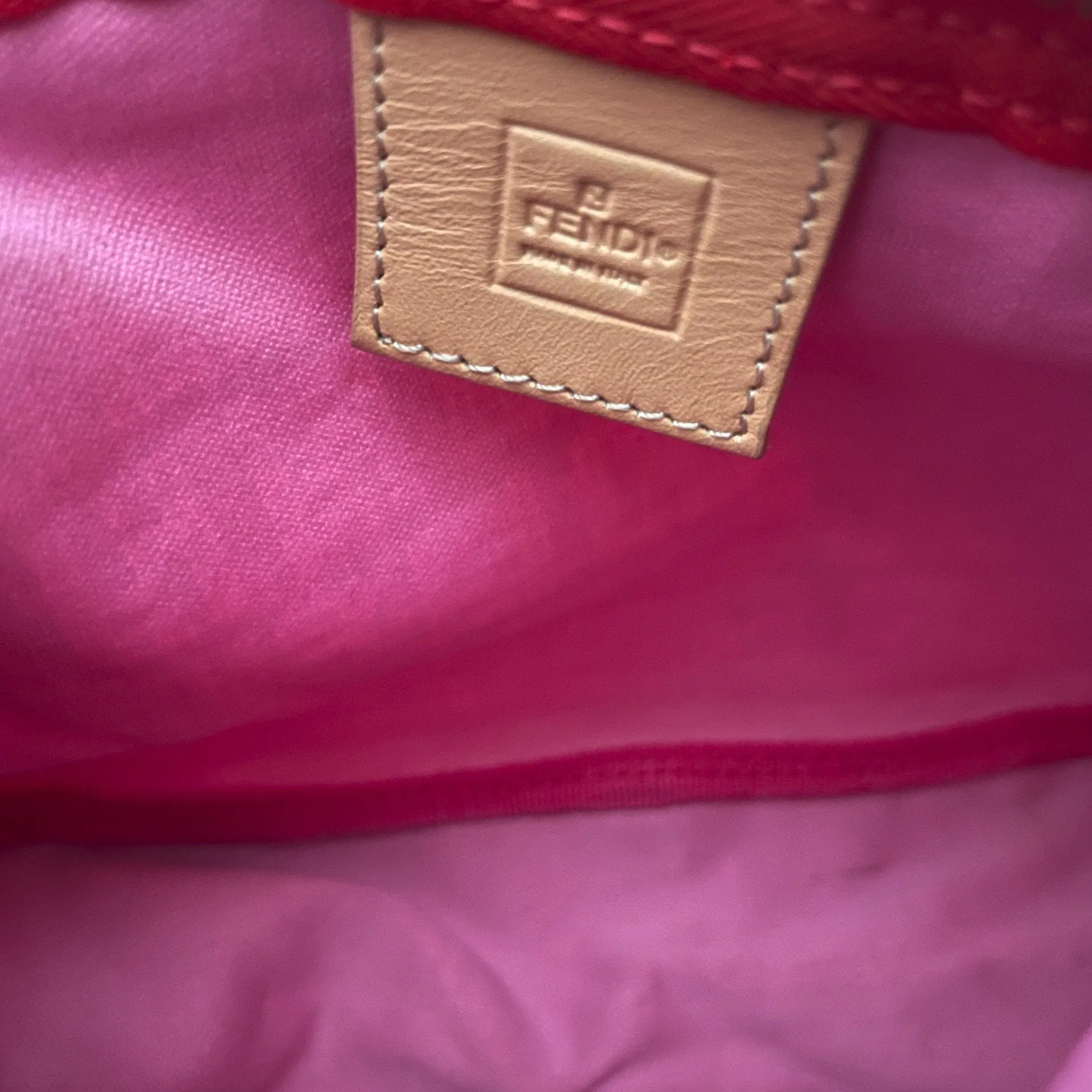 Fendi Pink Monogram Mini Shoulder Bag