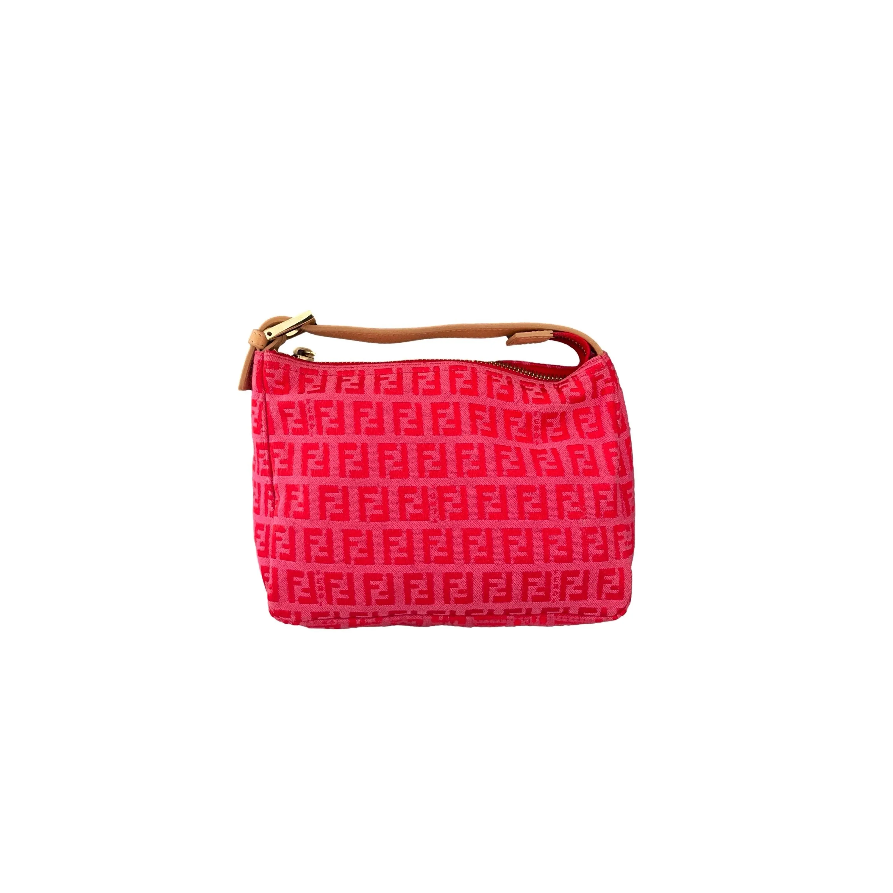Fendi Pink Monogram Mini Shoulder Bag