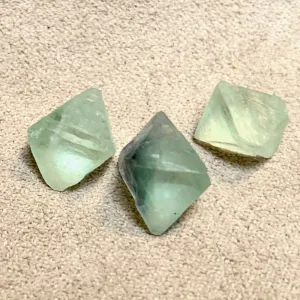 Fluorite Octohedra, Set of 3