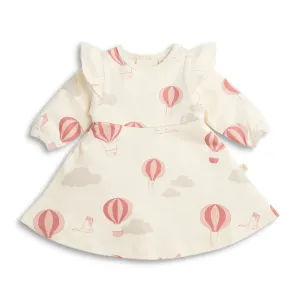 Fly with Me Organic Cotton Peplum Dress