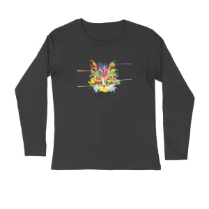 Full Sleeves Round Neck (Men) - Laser Sharp Cat (7 Colours)