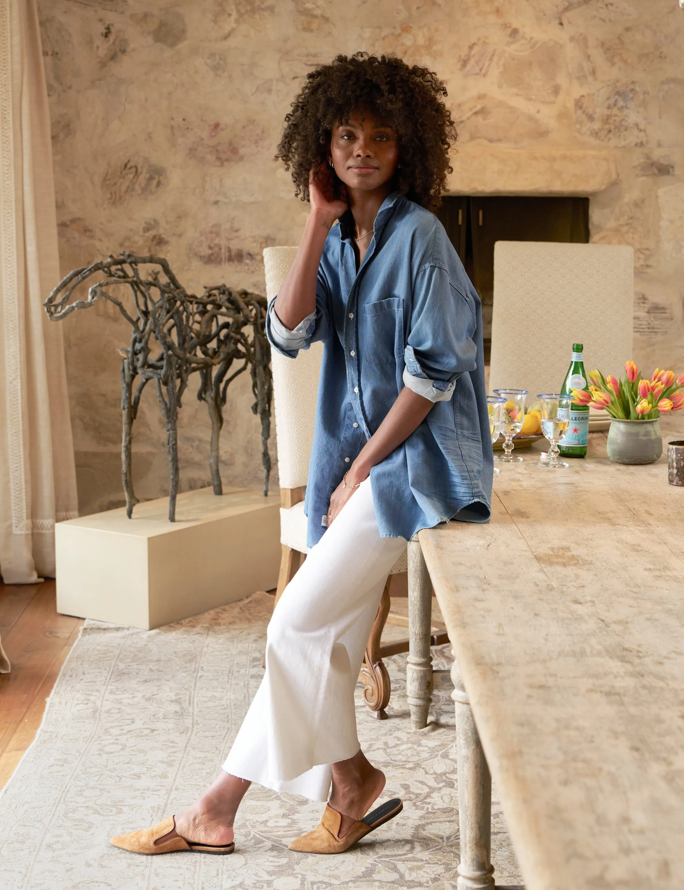 GALWAY White, Italian Dream Denim