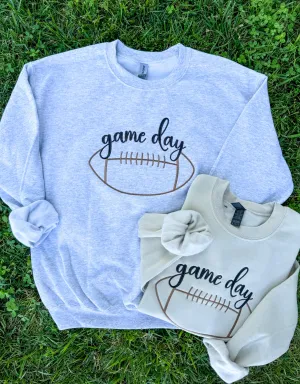 Game Day Embroidered Crew
