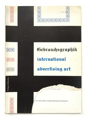 Gebrauchsgraphik magazine on International Advertising Art  August 1956