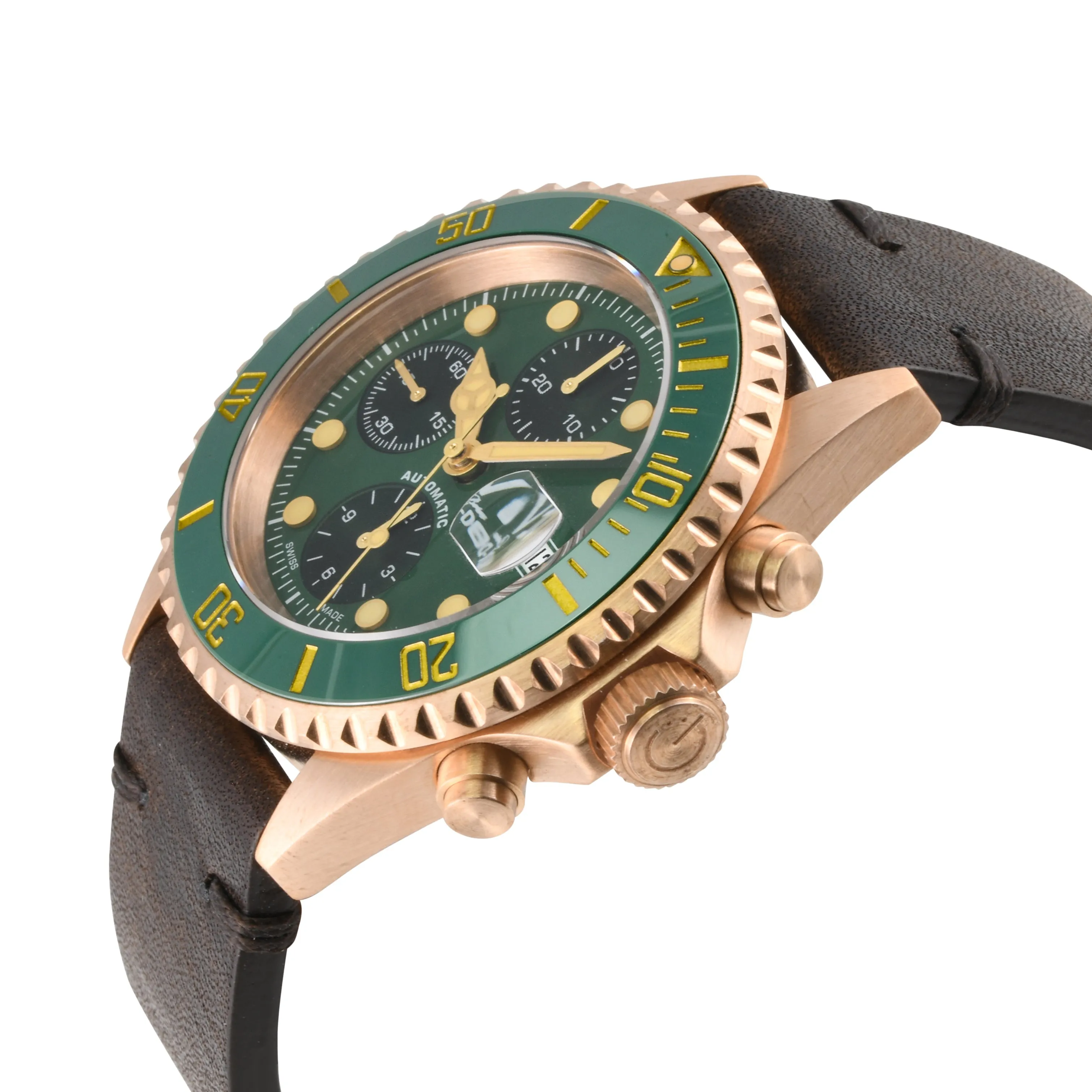 Gevril Wall Street Bronze - Chronograph