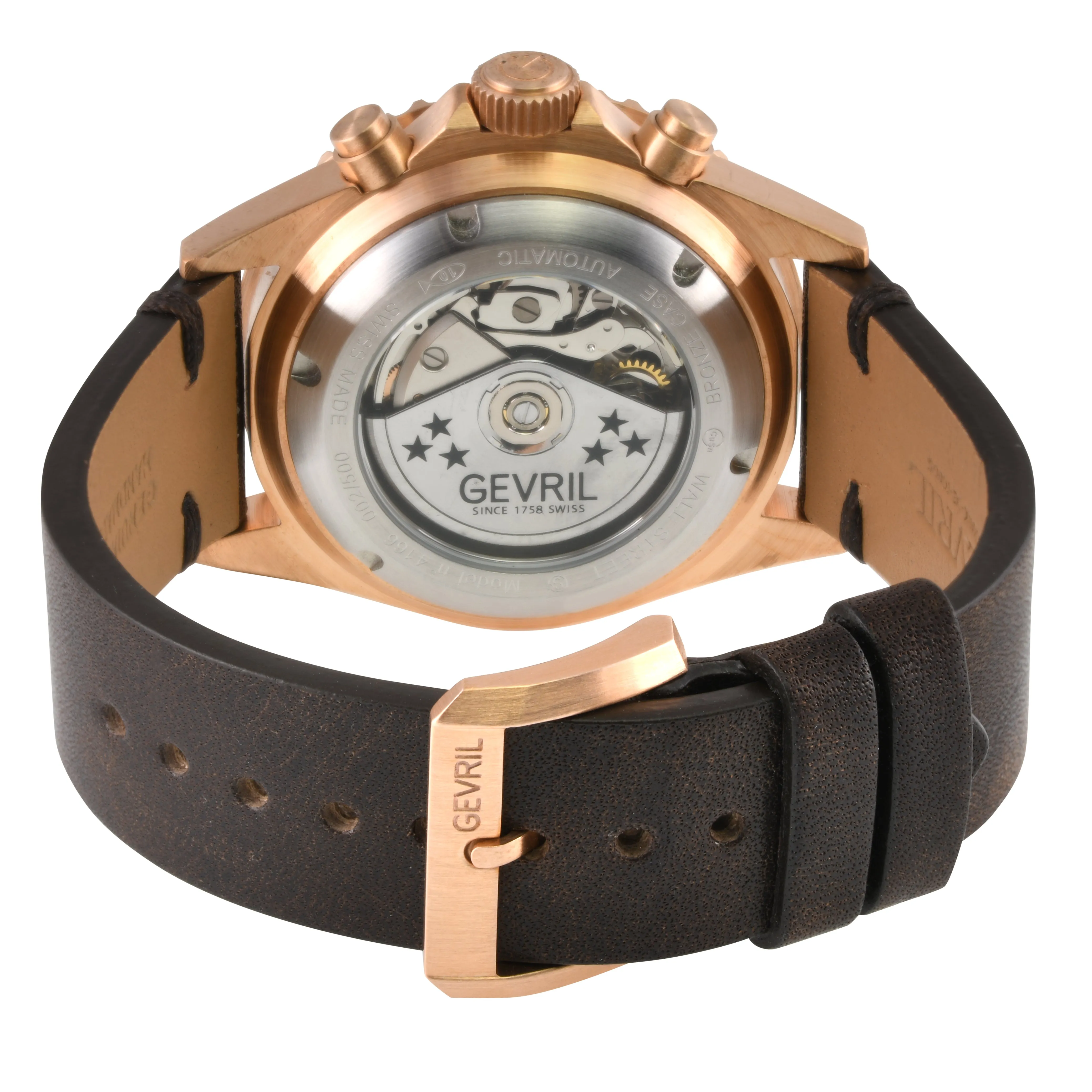Gevril Wall Street Bronze - Chronograph