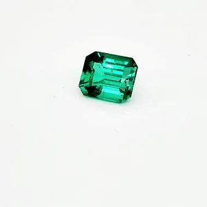 GIA Certified 4.53 Carat Emerald Cut Emerald Diamond Platinum Ring