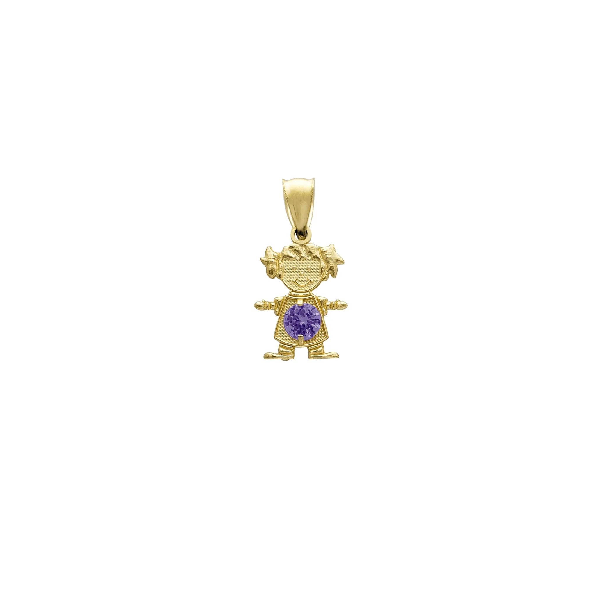 [Girl] Zirconia Little Kid Pendant (14K)
