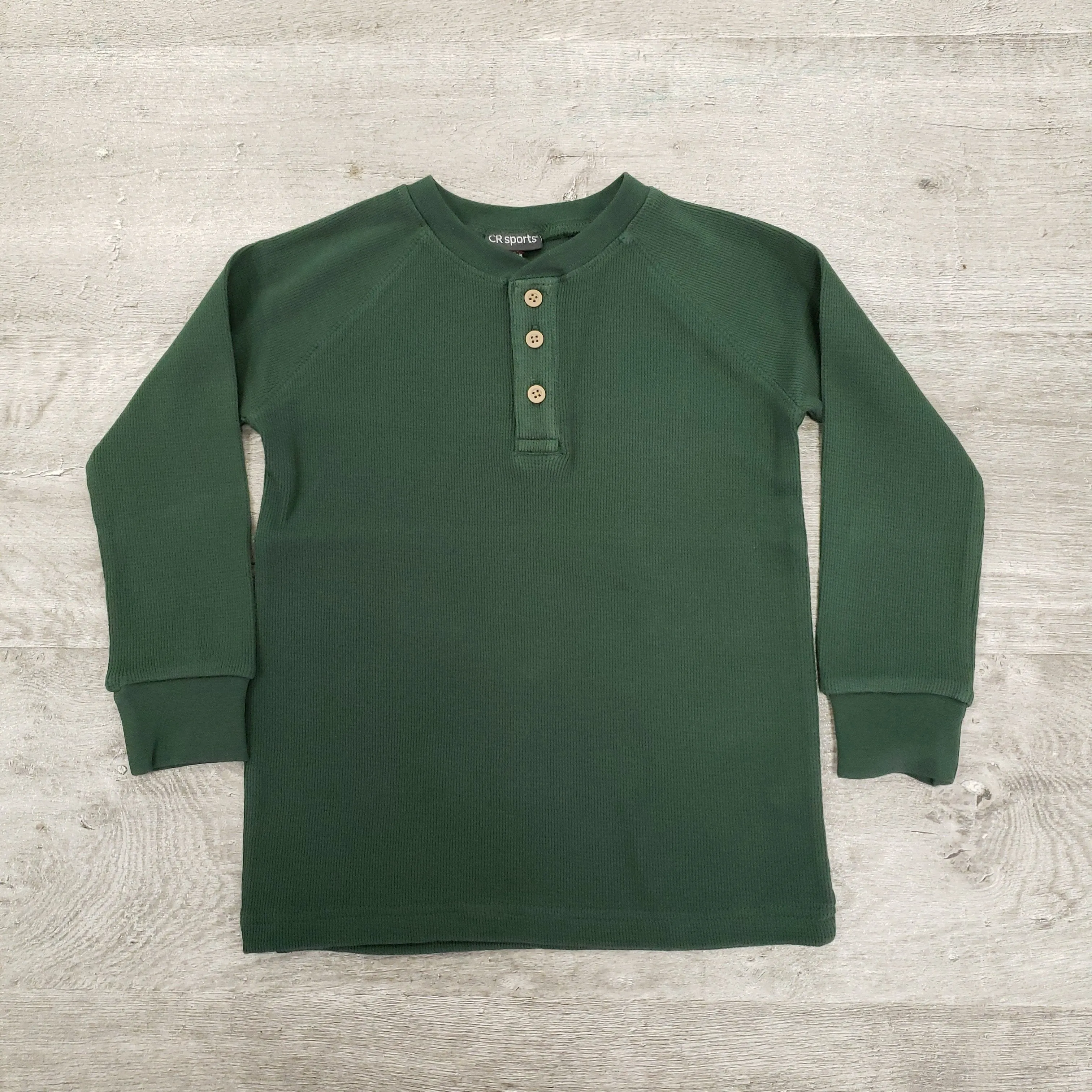 Globaltex Kids Forest Green Thermal Raglan Top