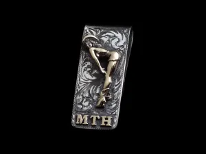 Gold RW Girl Money Clip With Initials
