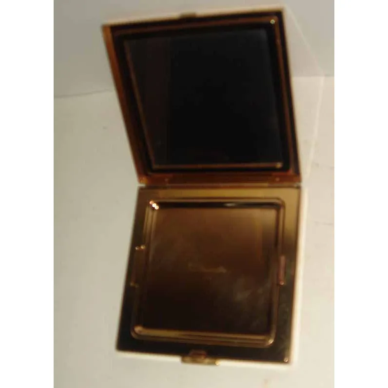 Goldtone Rhinestone Compact By Volupte