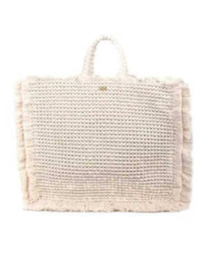 Gossypium Tote Bag Beige & Gold